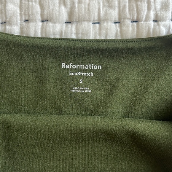 Forest Green Reformation Cropped Tank - Picture 3 of 4